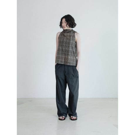 《予約販売》waist accent cotton wide pants/3colors_np1289