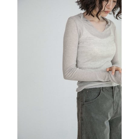 《予約販売》lib sheer skipper tops/2colors_nt2685