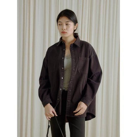【NOKCHA original】mannish denim shirt jacket/2colors(unisex)_no0543