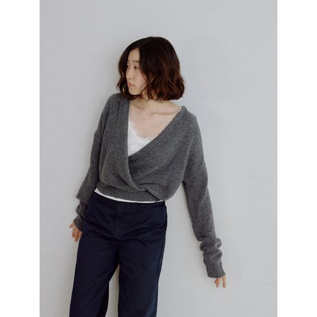 《予約販売》cache-coeur minimal knit tops/2colors_nt2707