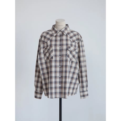 《予約販売》western check shirt/2colors_nb0426