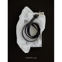 【11月30日以降順次発送商品】- AUTHENTIC series - real leather mesh belt/2colors_an0071