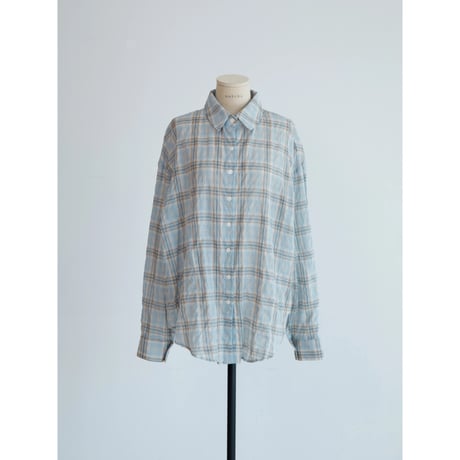 《予約販売》accent check mannish shirt/2colors_nb0420