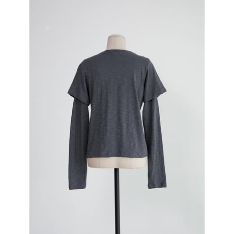 《予約販売》material docking tops/2colors_nt2688