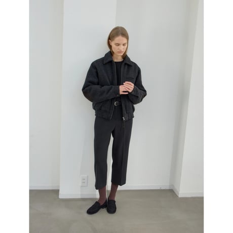 【11月16日以降順次発送商品】- AUTHENTIC series - quilting liner patch wool jacket/charcoal_an0068