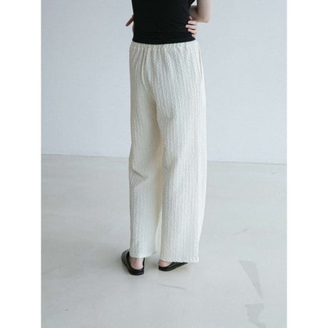 《予約販売》jacquard accent easy wide pants/2colors_np1307