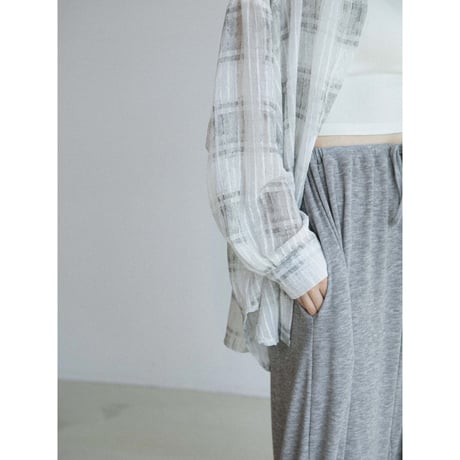 《予約販売》check sheer over shirt/2colors_nb0419