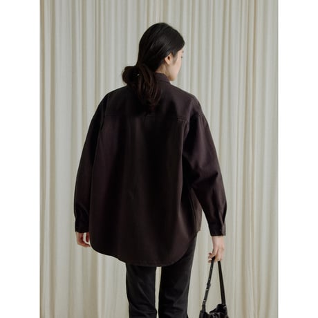 【NOKCHA original】mannish denim shirt jacket/2colors(unisex)_no0543