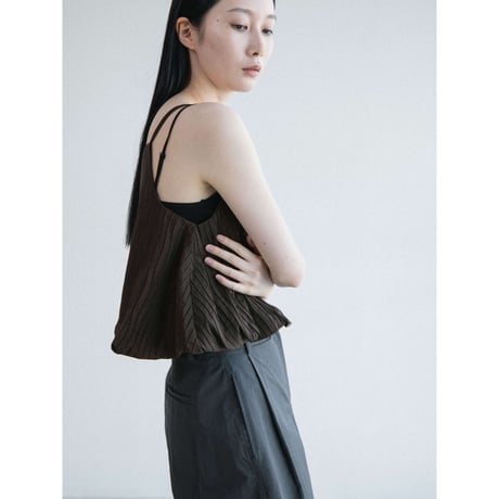 《予約販売》pleats glossy camisole/2colors_nt2633