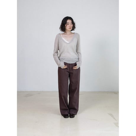 《予約販売》washed herringbone pants/2colors_np1335
