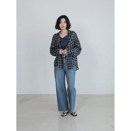 《予約販売》mannish 2way check shirt/2colors_nb0425