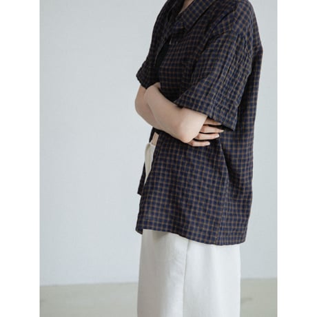 《予約販売》check half shirt_nb0410