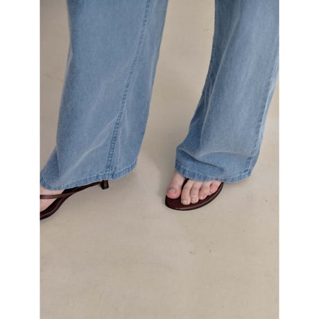 《予約販売》satin like mule sandal/2colors_na0804