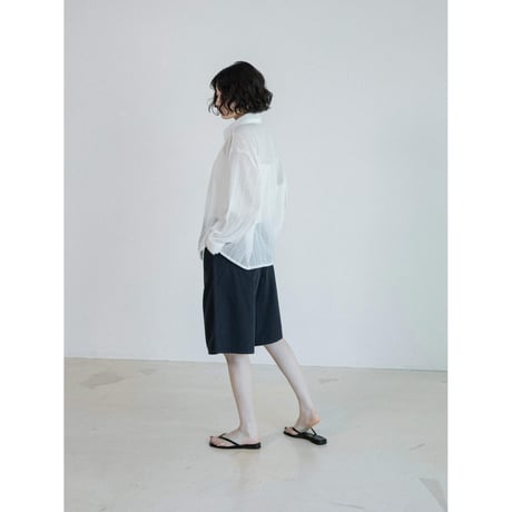 《予約販売》lacy minimal sheer shirt/2colors_nb0405