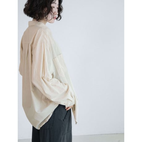 《予約販売》cotton over daily shirt/2colors_nb0406