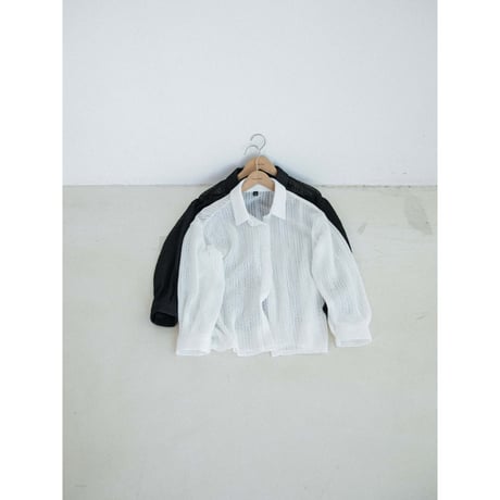 《予約販売》lacy minimal sheer shirt/2colors_nb0405