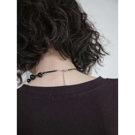 《予約販売》stone like necklace/2colors_na0825