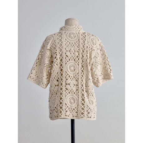 《予約販売》crochet mannish shirt_nb0398