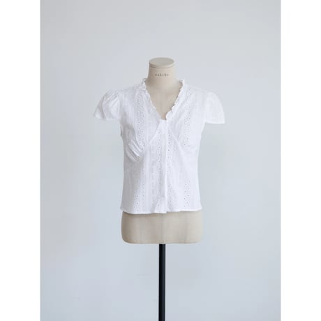 《予約販売》punching lace blouse/2colors_nb0421