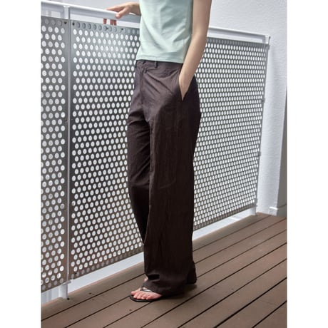 【NOKCHA original】material mannish pants/burgundy_np1272