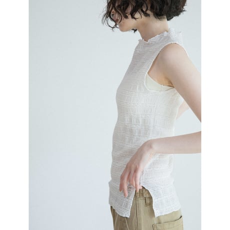 《予約販売》jacquard sleeveless/2colors_nb0399