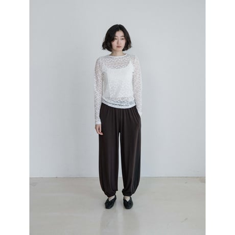 《予約販売》lacy accent sheer tops/2colors_nt2662