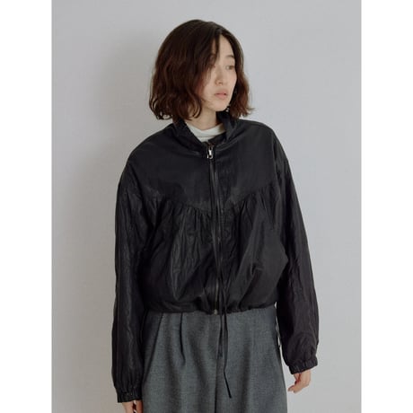 《予約販売》leather like gather blouson/2colors_no0543