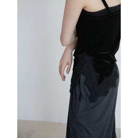 《予約販売》lacy velours camisole/2colors_nt2656