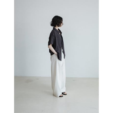 《予約販売》check half shirt_nb0410