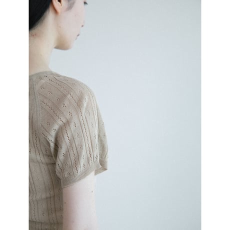 《予約販売》accent linen summer knit tops/2colors_nt2648