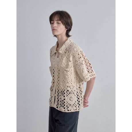《予約販売》crochet mannish shirt_nb0398
