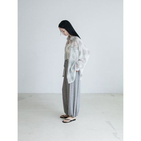 《予約販売》check sheer over shirt/2colors_nb0419
