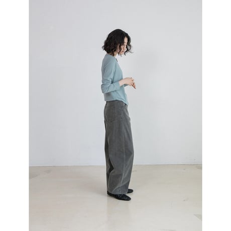 《予約販売》light gray oval jeans_nj0203