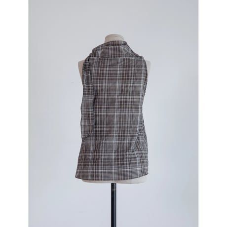 《予約販売》sheer check sleeveless/2colors_nb0400