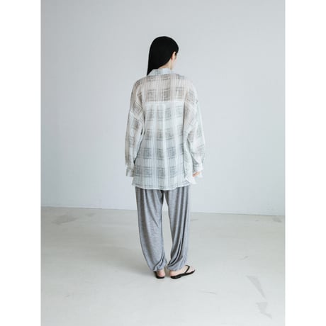 《予約販売》check sheer over shirt/2colors_nb0419