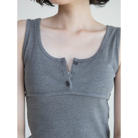 《予約販売》button lib tank top/3colors_nt2625