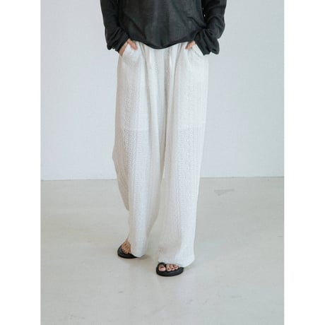 《予約販売》jacquard lacy easy pants/2colors_np1283