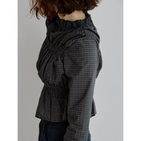 《予約販売》check gather blouse_nb0437