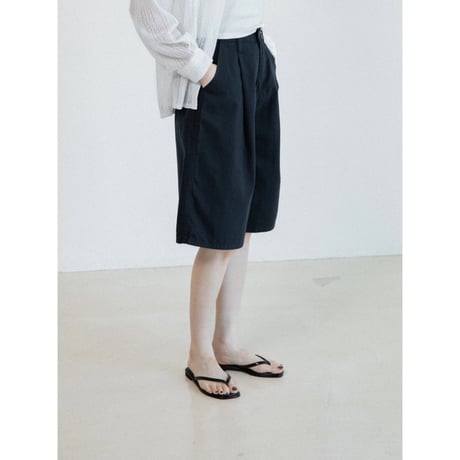 《予約販売》cotton half navy pants_np1280
