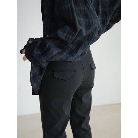 《予約販売》slit cotton biker pants/2colors_np1325