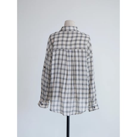 《予約販売》mannish 2way check shirt/2colors_nb0425