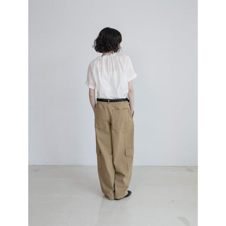 《予約販売》lacy neck accent blouse_nb0422