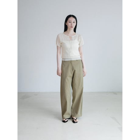 《予約販売》accent linen summer knit tops/2colors_nt2648