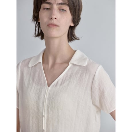 《予約販売》décolleté sheer blouse/2colors_nb0397