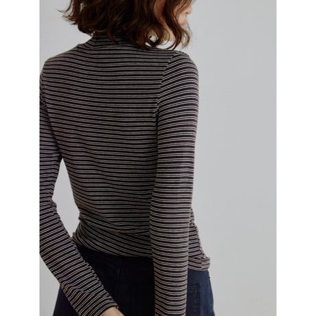 《予約販売》accent border soft tops/3colors_nt2703