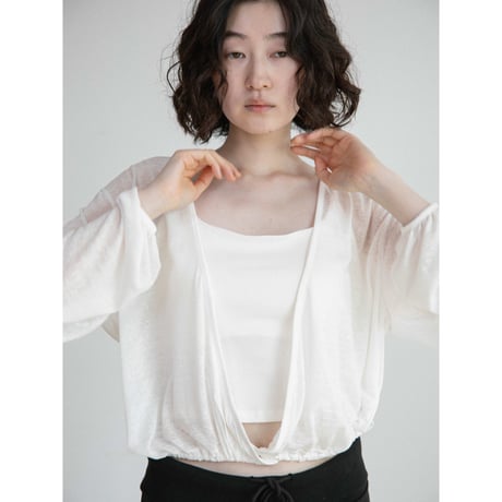 《予約販売》sheer wrap cardigan/2colors_nt2676