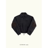 【11月16日以降順次発送商品】- AUTHENTIC series - quilting liner patch wool jacket/charcoal_an0068