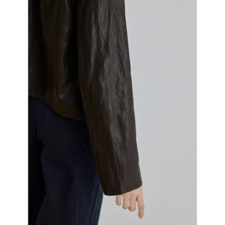 《予約販売》leather like minimal jacket/2colors_no0544