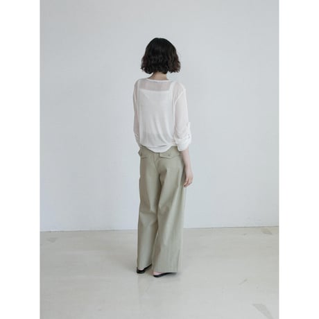 《予約販売》henley neck 2way tops/2colors_nt2663