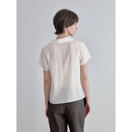 《予約販売》décolleté sheer blouse/2colors_nb0397